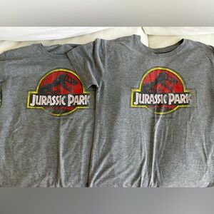 Two Jurassic Park shirts